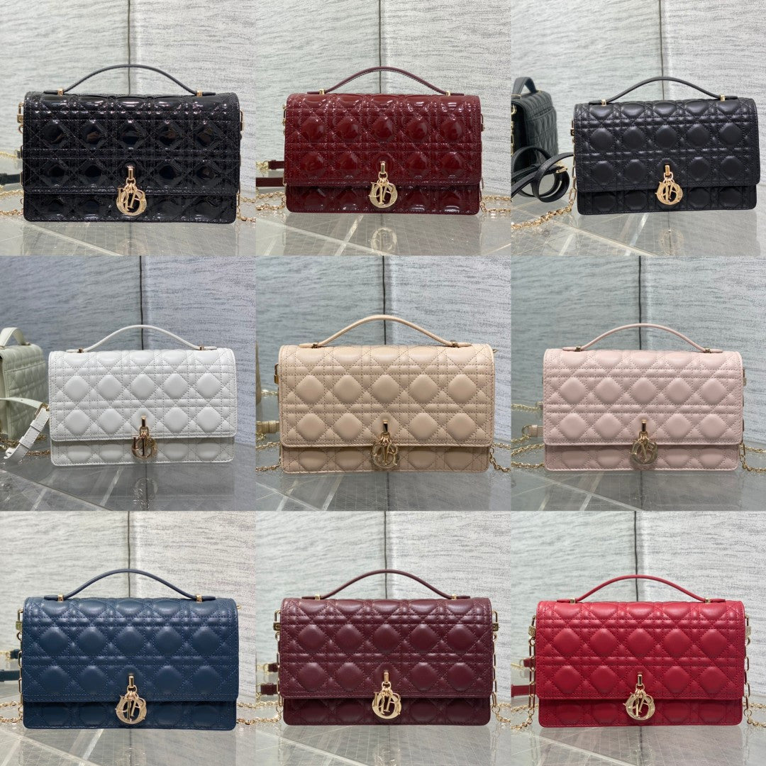 Dior 2026 My Dior Top Handle Bag 24cm Multicolors Quilted Leather