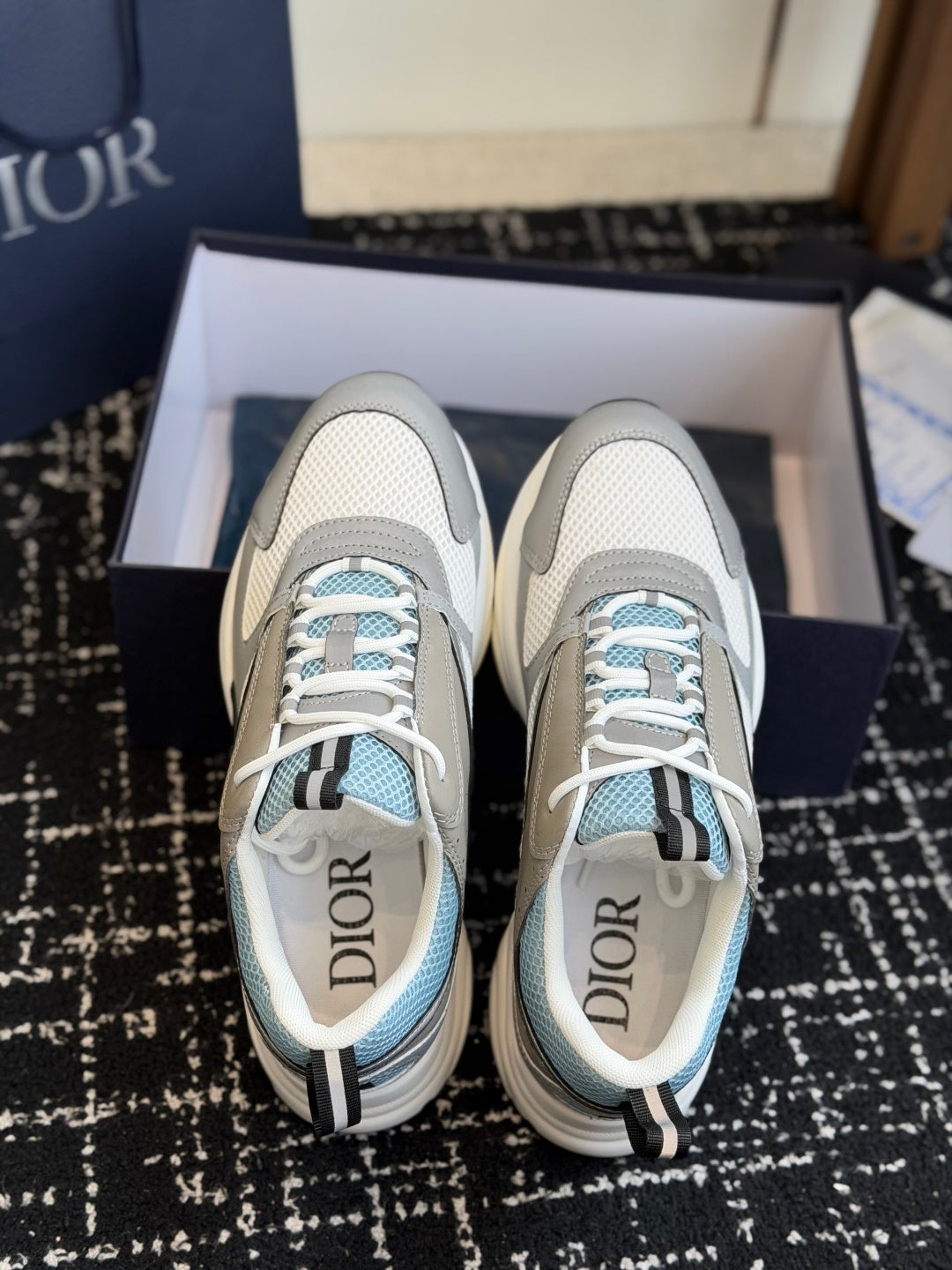 Dior 2026 B22 Sneakers Mesh Leather 966729