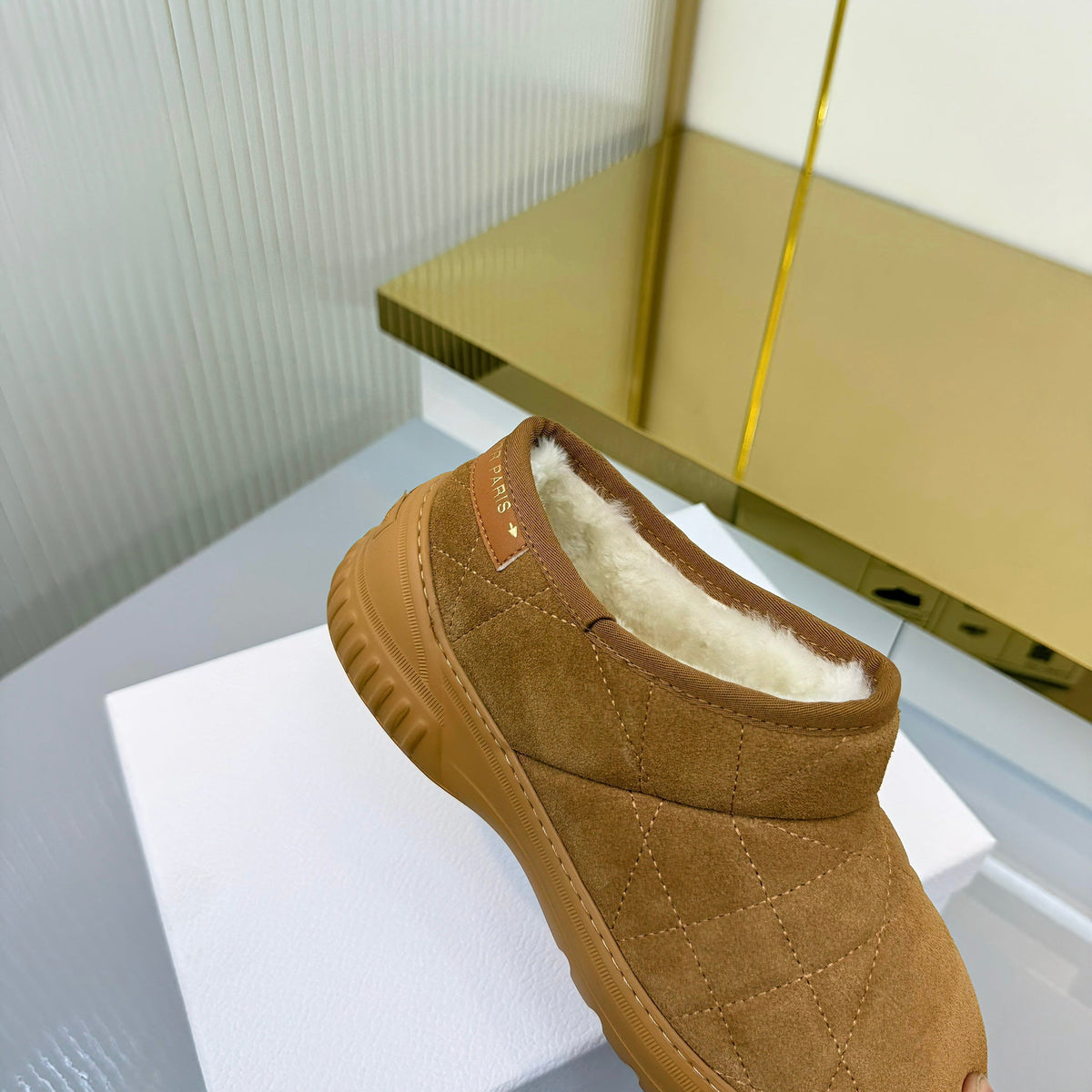 Dior 2026 Frost Low Ankle Boots Suede Wool 141001