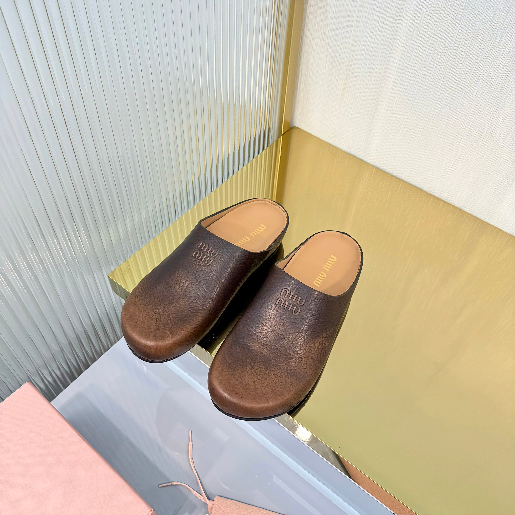 Miumiu 2026 Palisander Mule Leather 924340