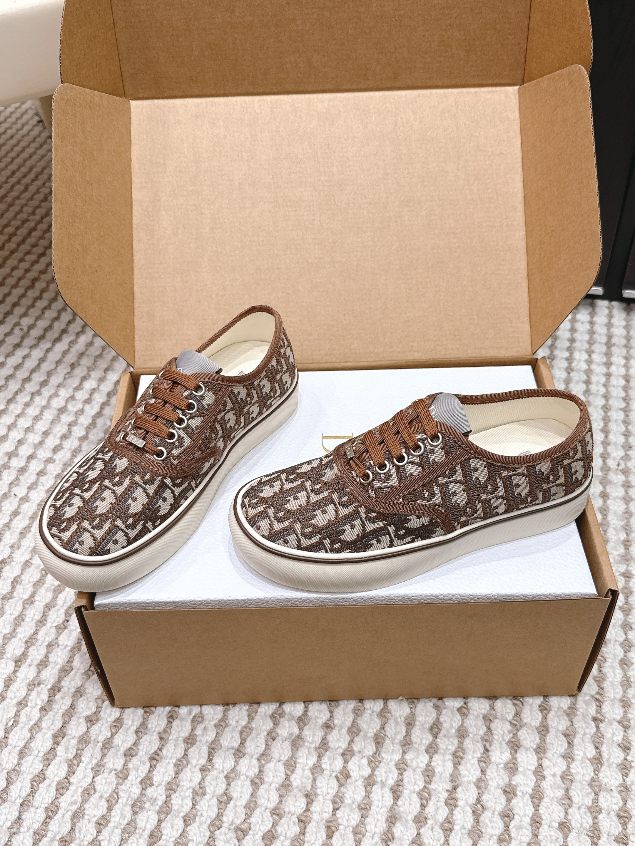 CD 26 Platform Sneaker Monogram Brown Canvas 632434