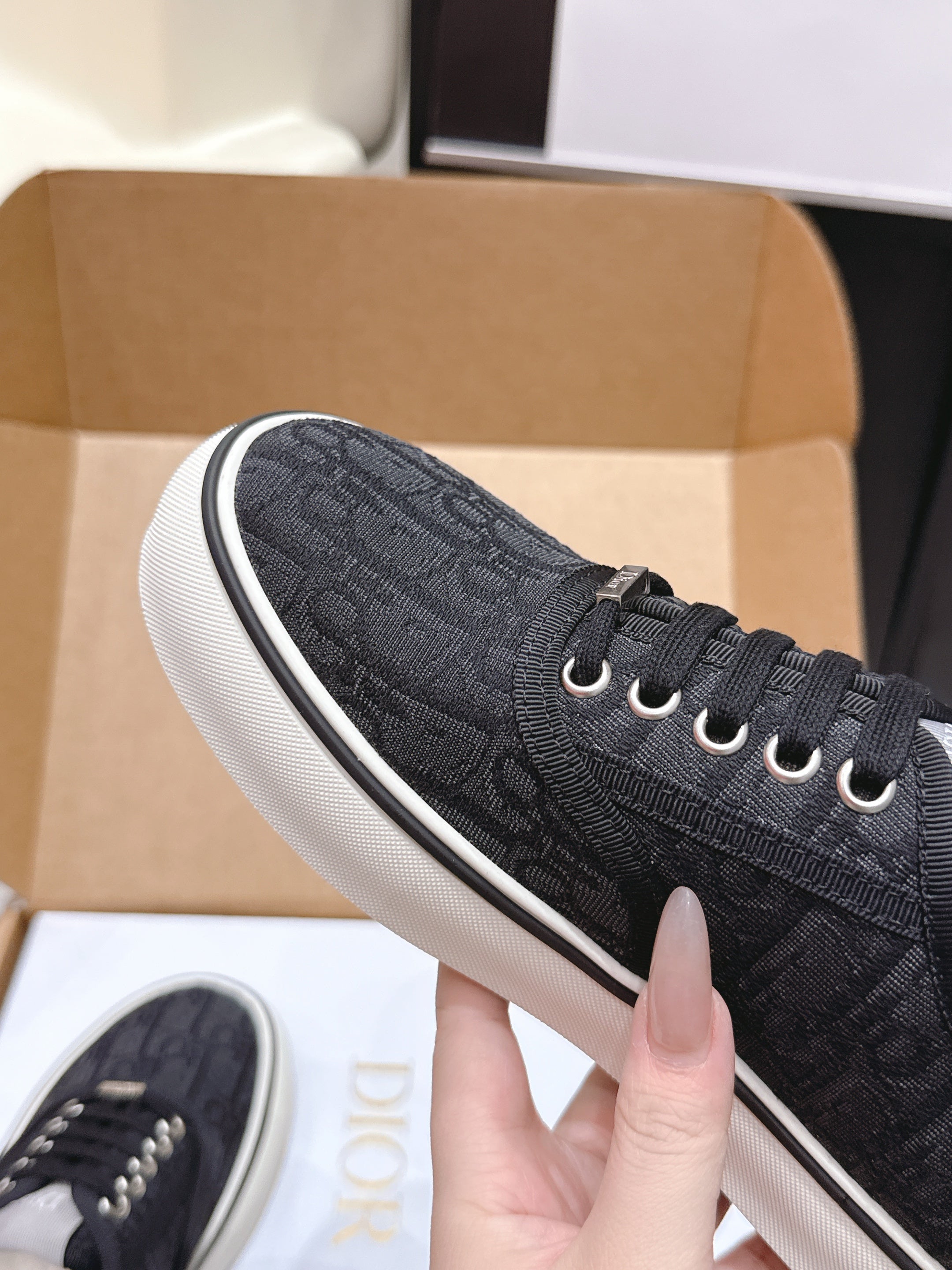 CD 26 Platform Sneaker Monogram Black Canvas 632435