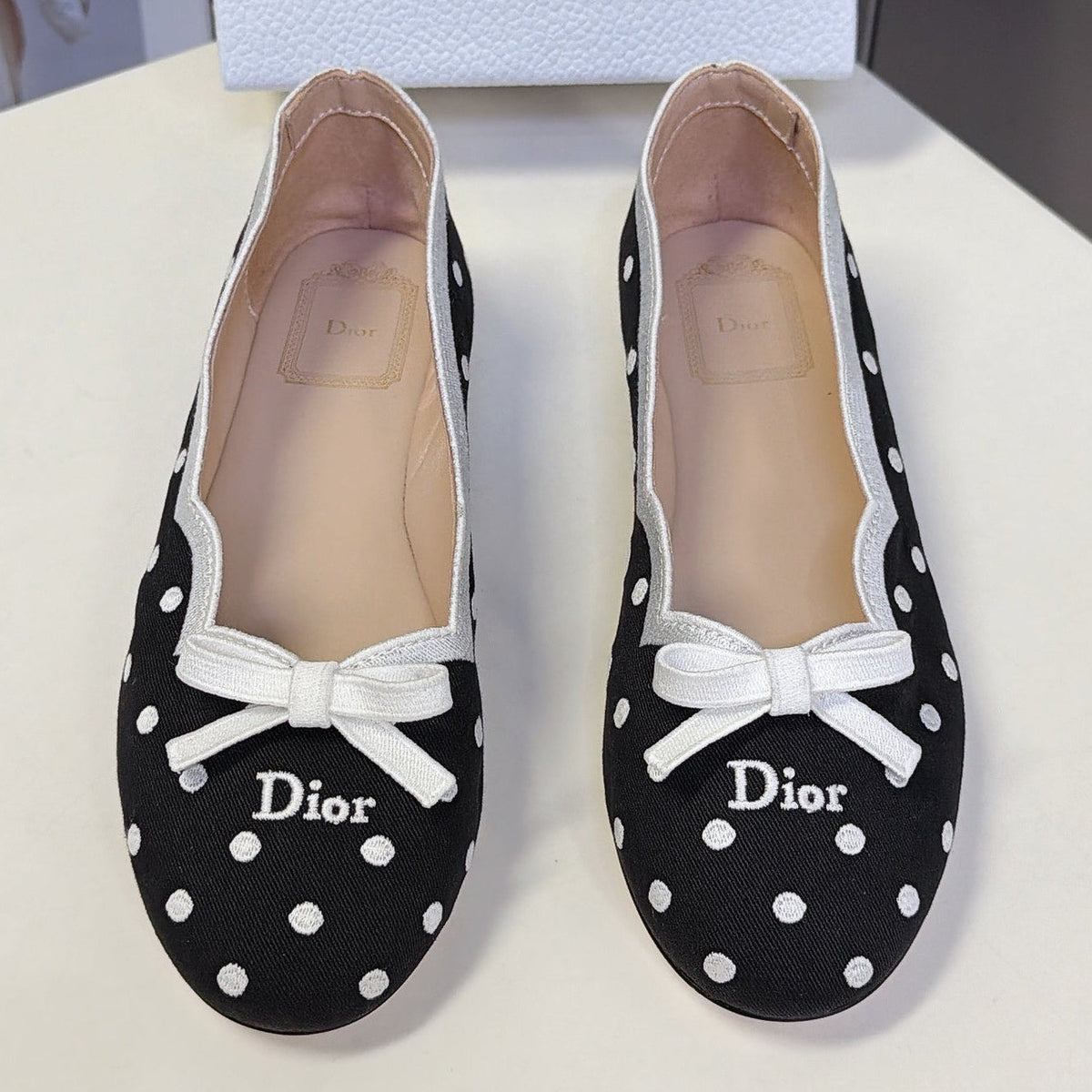 Dior 2026 Romance Round-Toe Ballet Flat Fabric 114007