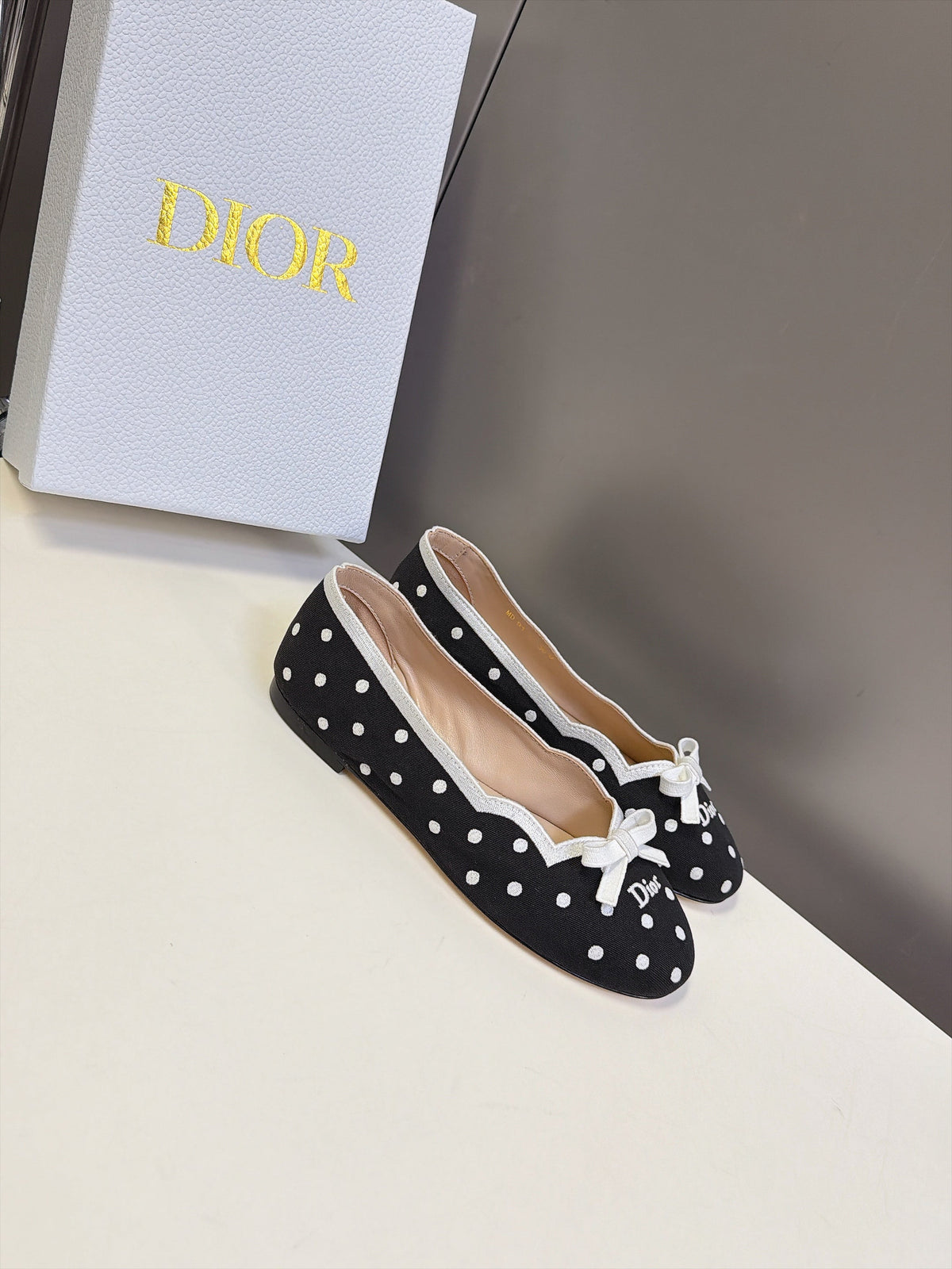 Dior 2026 Romance Round-Toe Ballet Flat Fabric 114007