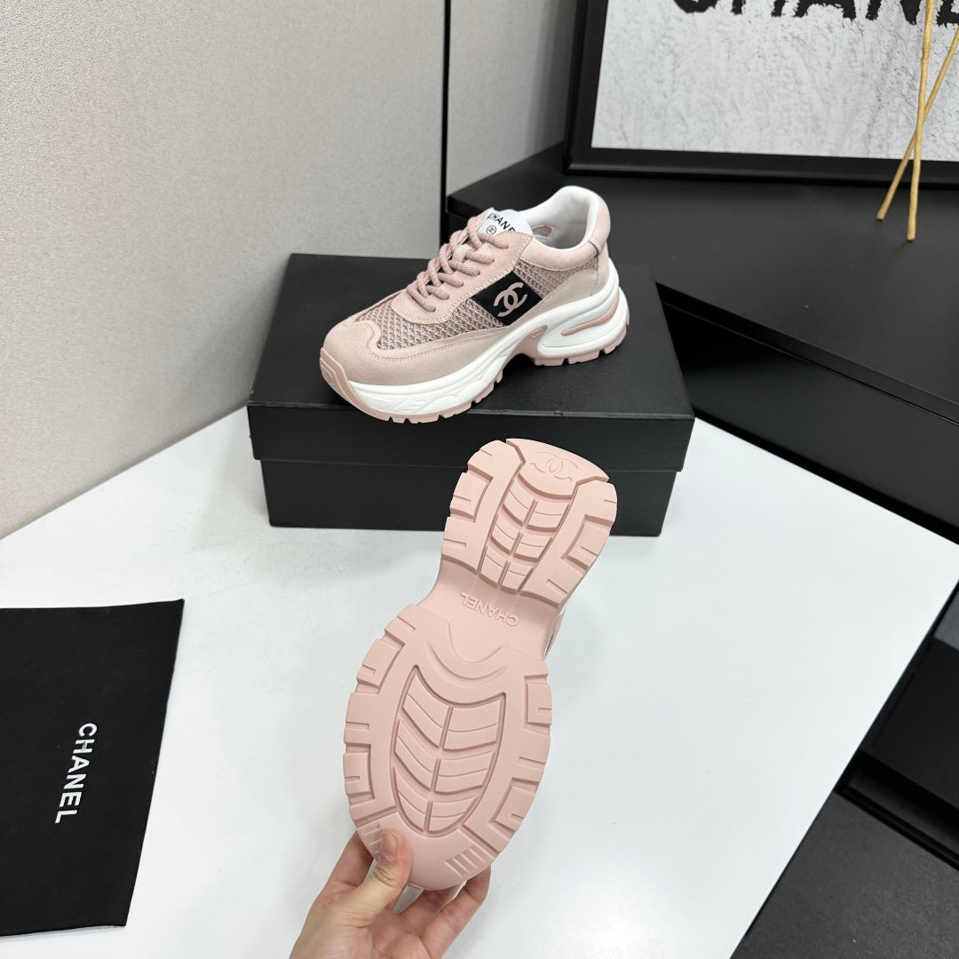 Channel 2026 Chunky Sneaker 5mm Mesh Suede Calfskin 894908