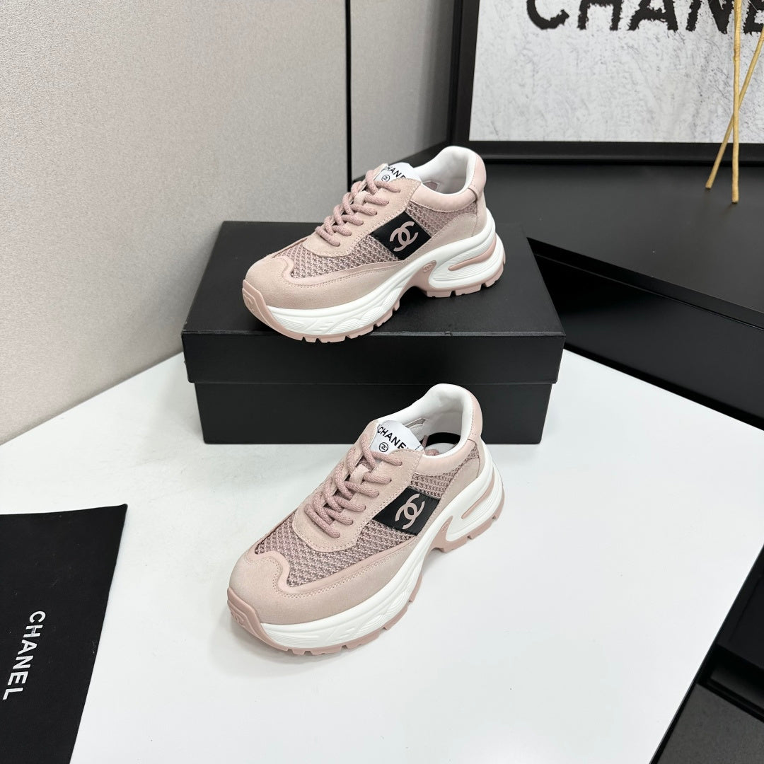 Channel 2026 Chunky Sneaker 5mm Mesh Suede Calfskin 894908
