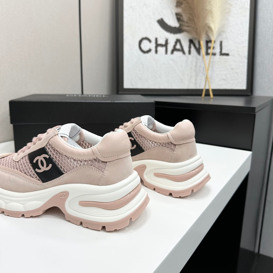 Channel 2026 Chunky Sneaker 5mm Mesh Suede Calfskin 894908