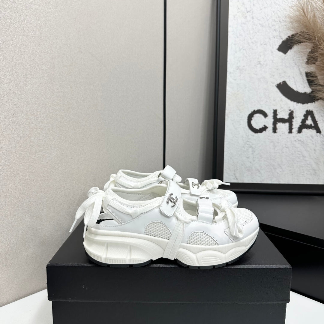 Channel 2026 Casual Sneakers 30mm Mesh Calfskin 894891