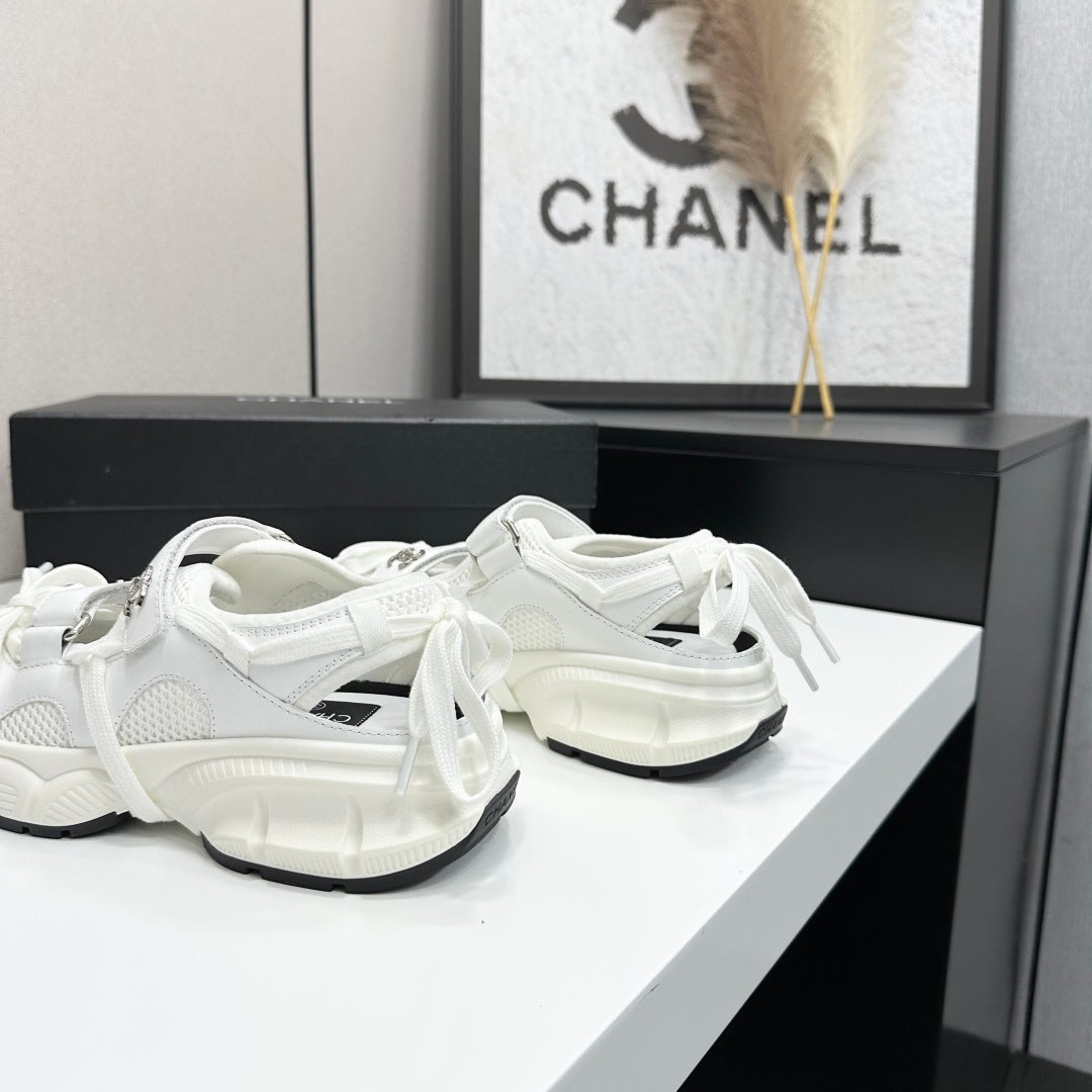 Channel 2026 Casual Sneakers 30mm Mesh Calfskin 894891