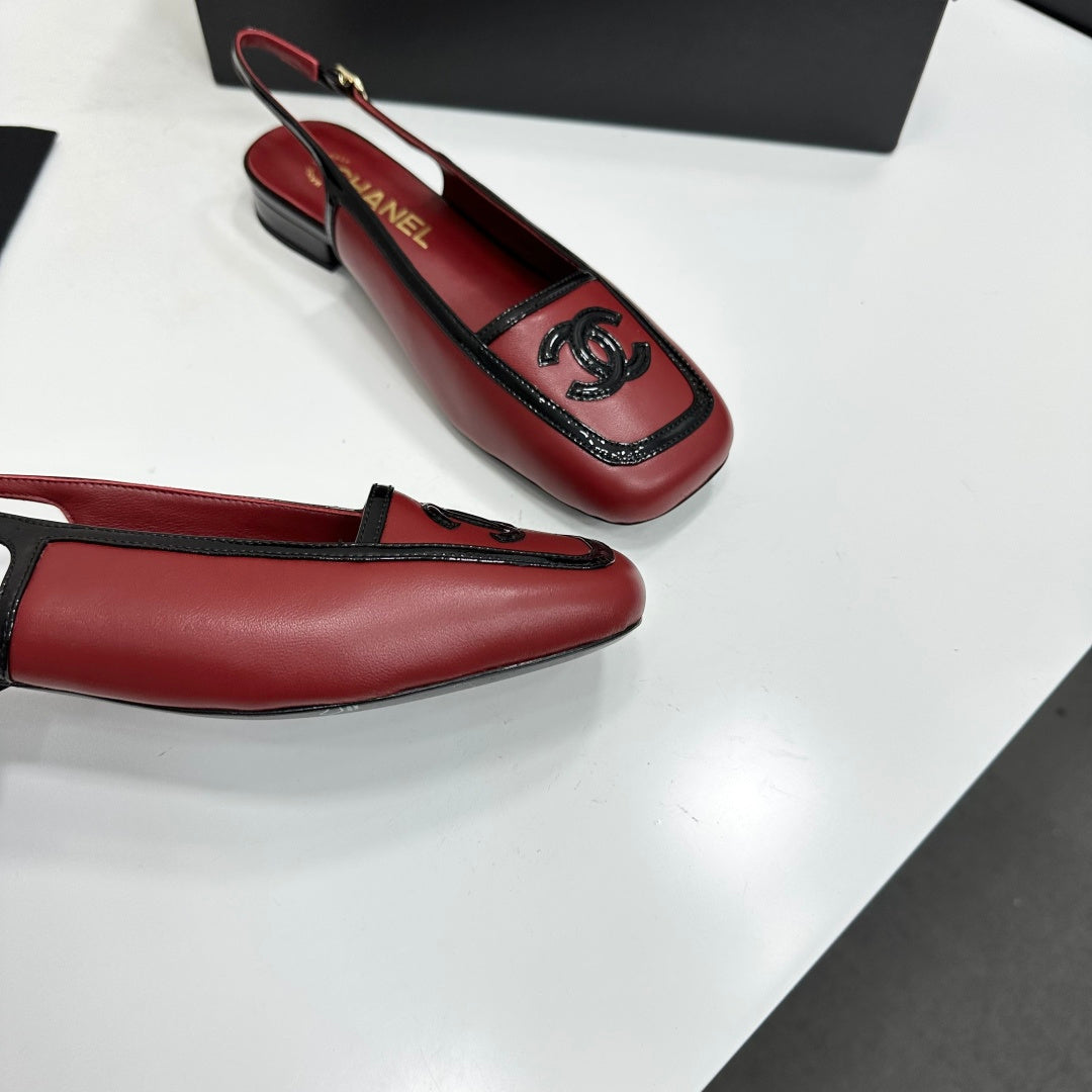 Chanel 2026 Square Toe Slingback 20mm Lambskin 925593