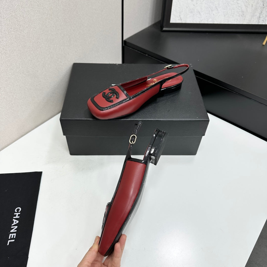 Chanel 2026 Square Toe Slingback 20mm Lambskin 925593