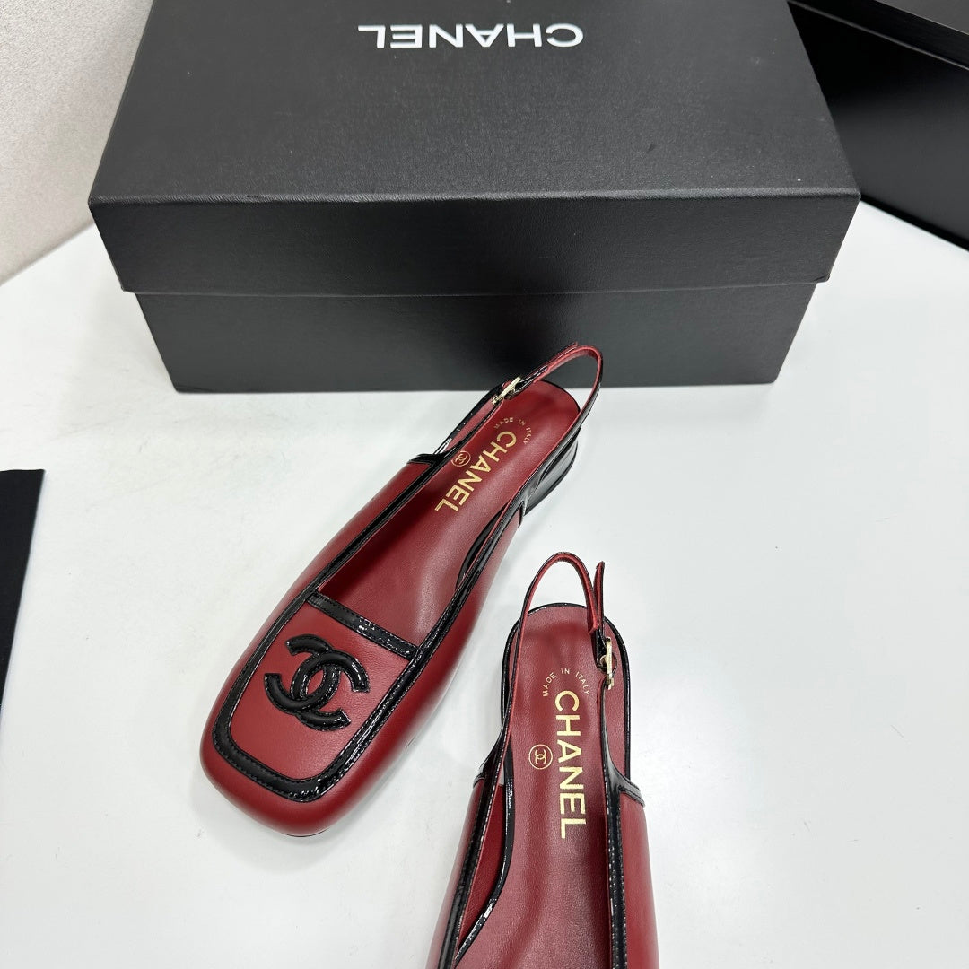 Chanel 2026 Square Toe Slingback 20mm Lambskin 925593