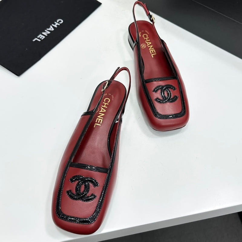 Chanel 2026 Square Toe Slingback 20mm Lambskin 925593
