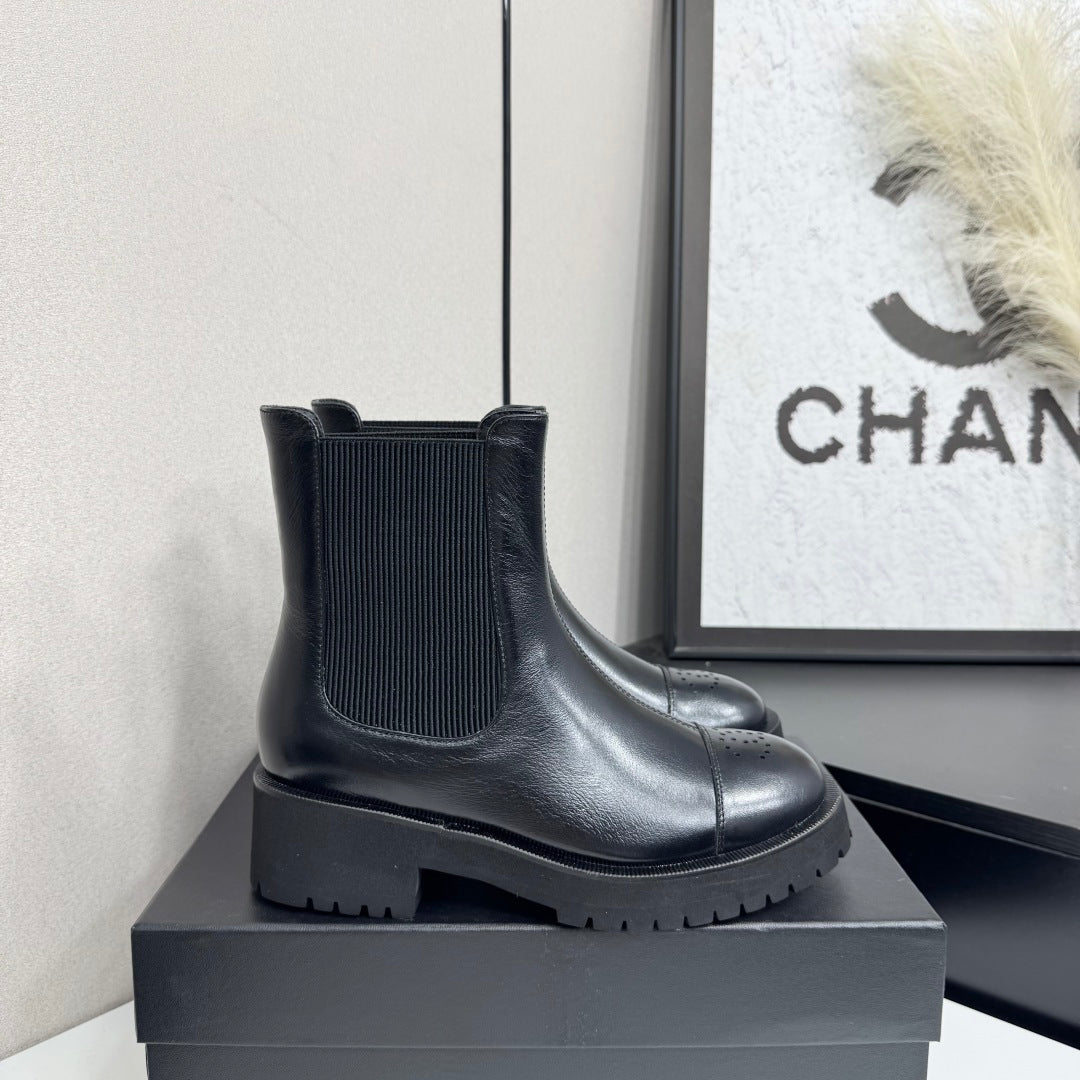 Chanel 2026 Chelsea Ankle Boots Leather Suede 193740