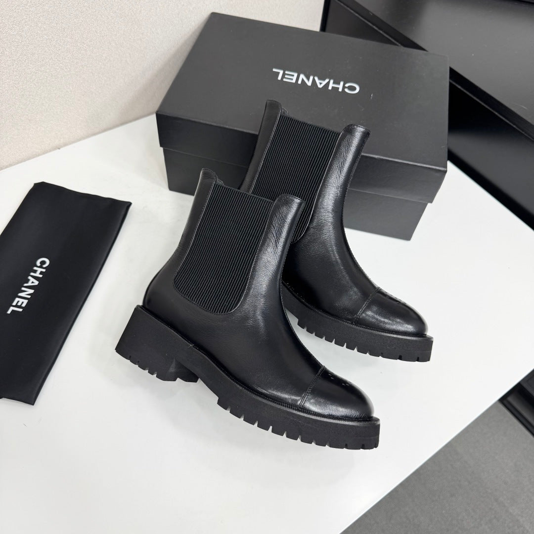 Chanel 2026 Chelsea Ankle Boots Leather Suede 193740