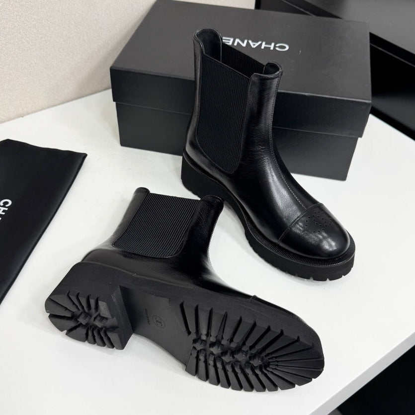 Chanel 2026 Chelsea Ankle Boots Leather Suede 193740