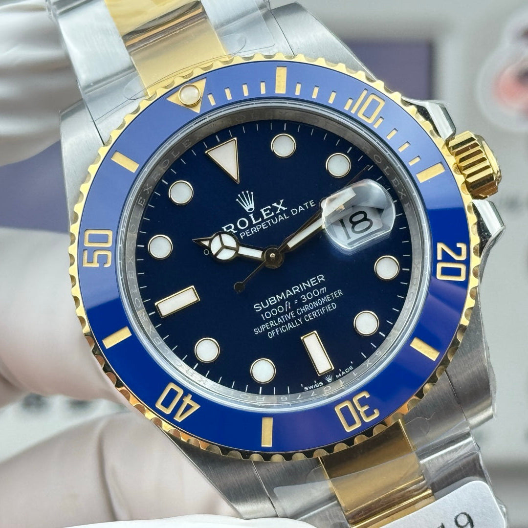 Rolex Submariner Date Gold Blue Case Blue Dial
