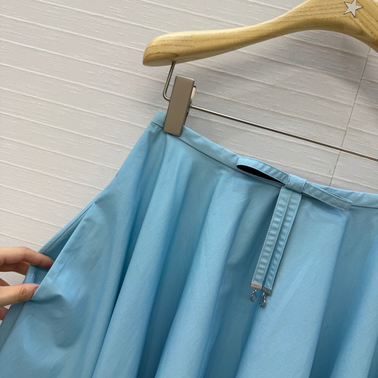Dior 2026 Long Skirt Blue Cotton 399008