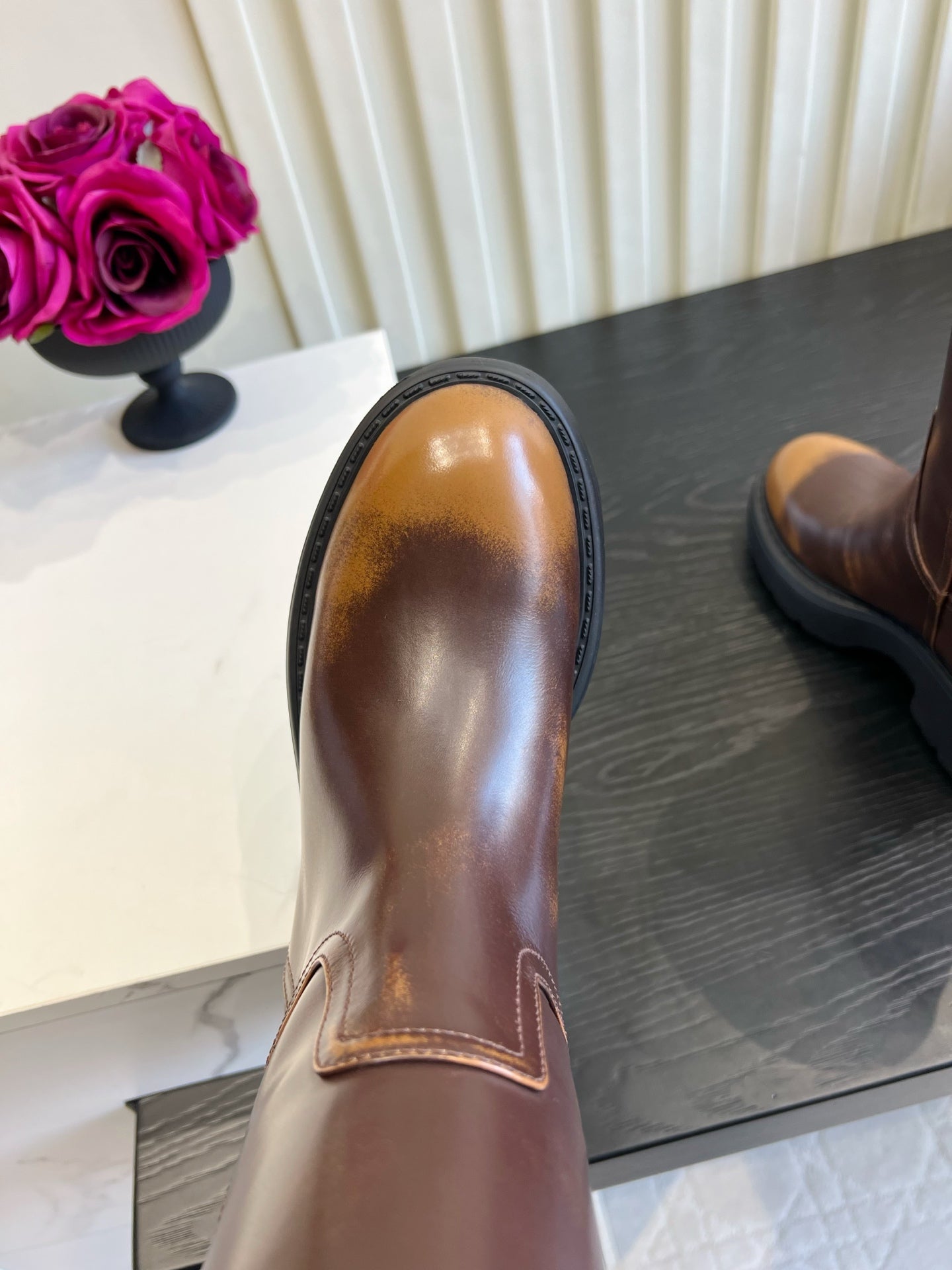 Miu Miu 2026 Fume Boots Cowhide 977054