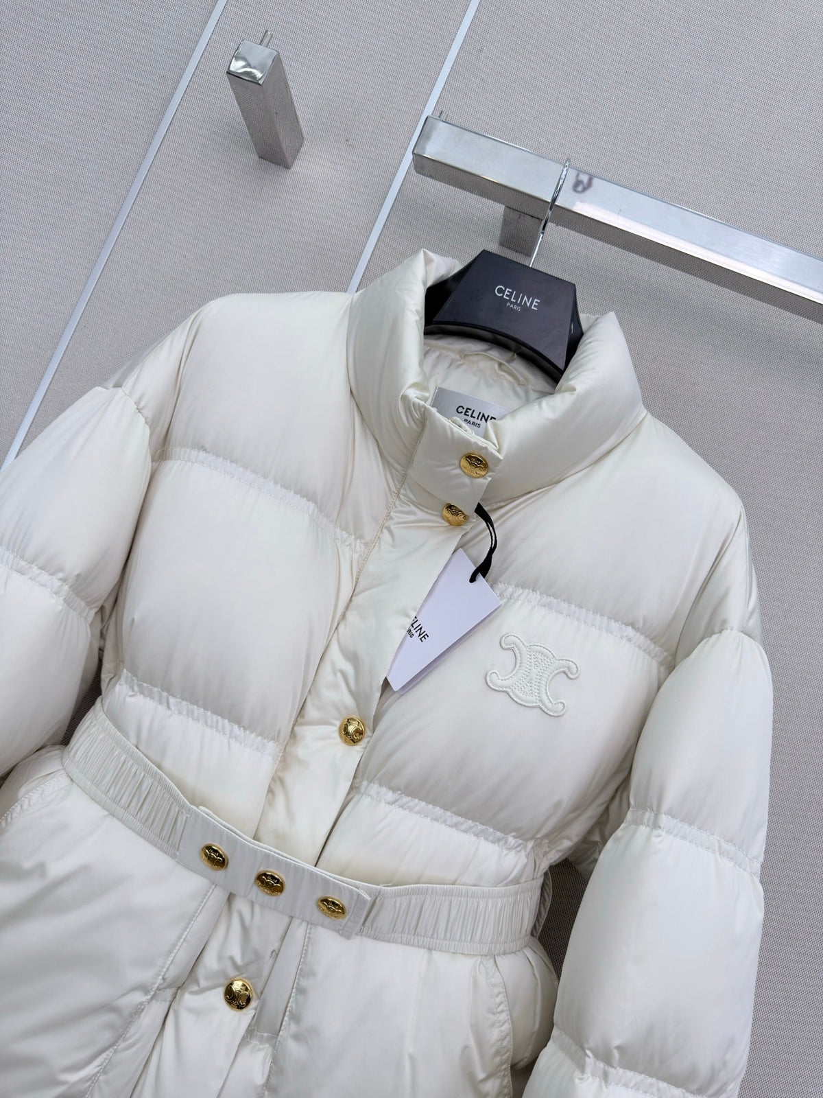 Celine 2026 Stand Collar Jacket Nylon Down 430247