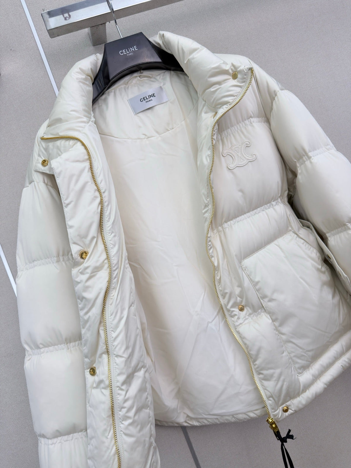 Celine 2026 Stand Collar Jacket Nylon Down 430247