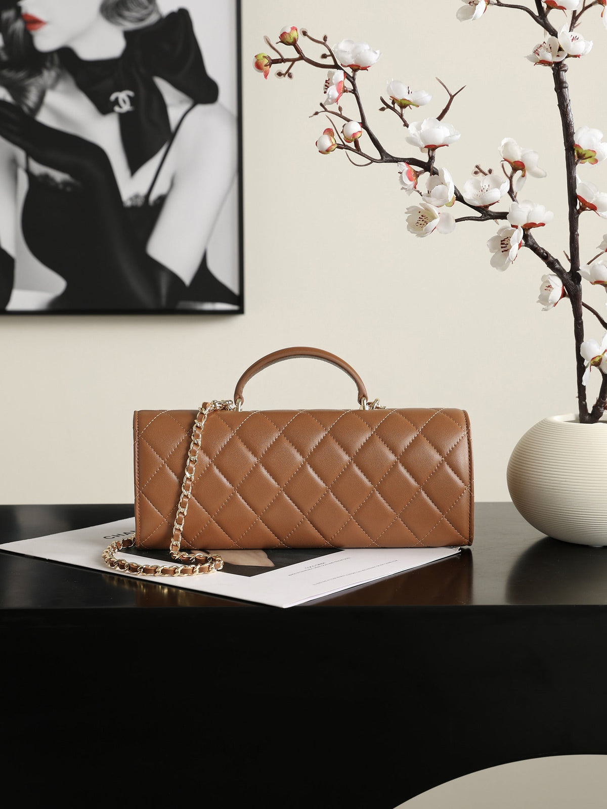 Chanel 2026 Classic Top Handle Bag 25cm Calfskin