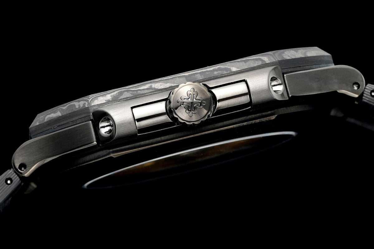 Patek Philippe Cubitus 45mm Black Carbon Fiber Case Green Dial