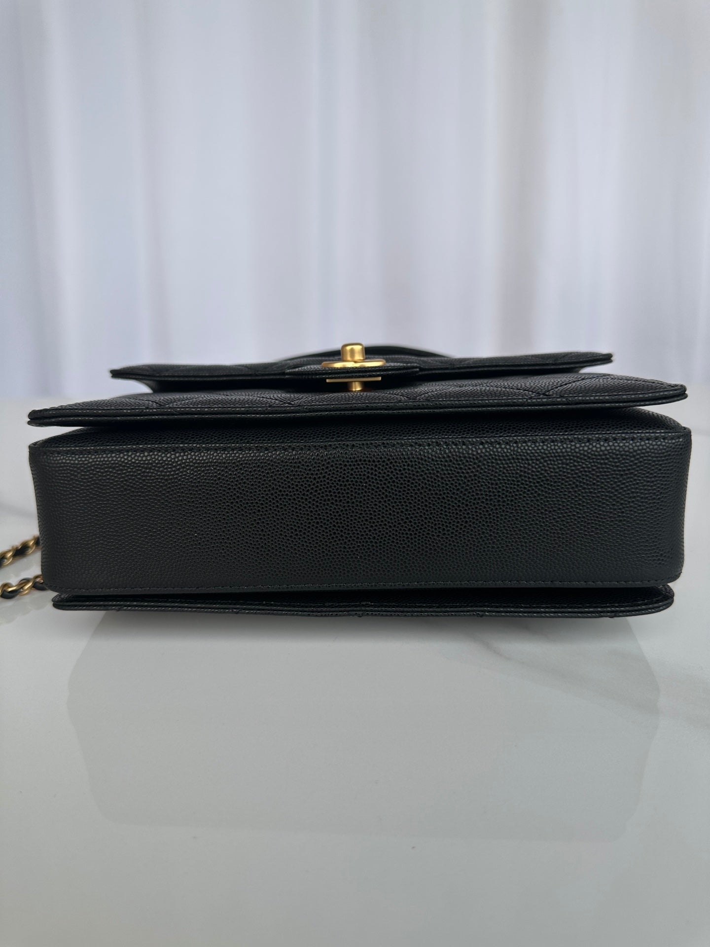 Chanel 2026 Flap Bag with Top Handle Gum-grain Cowhide
