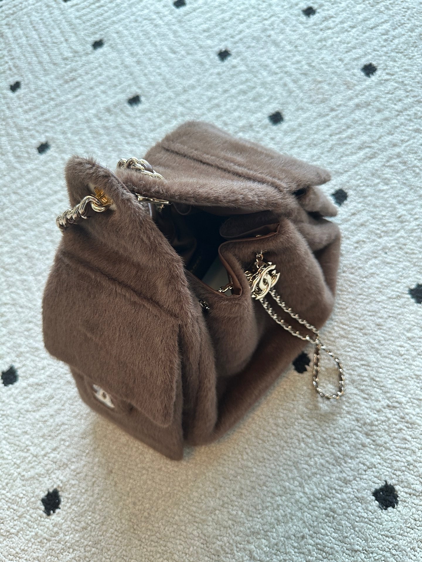 Chanel 2026 Hobo Bag Brown Ponyhair
