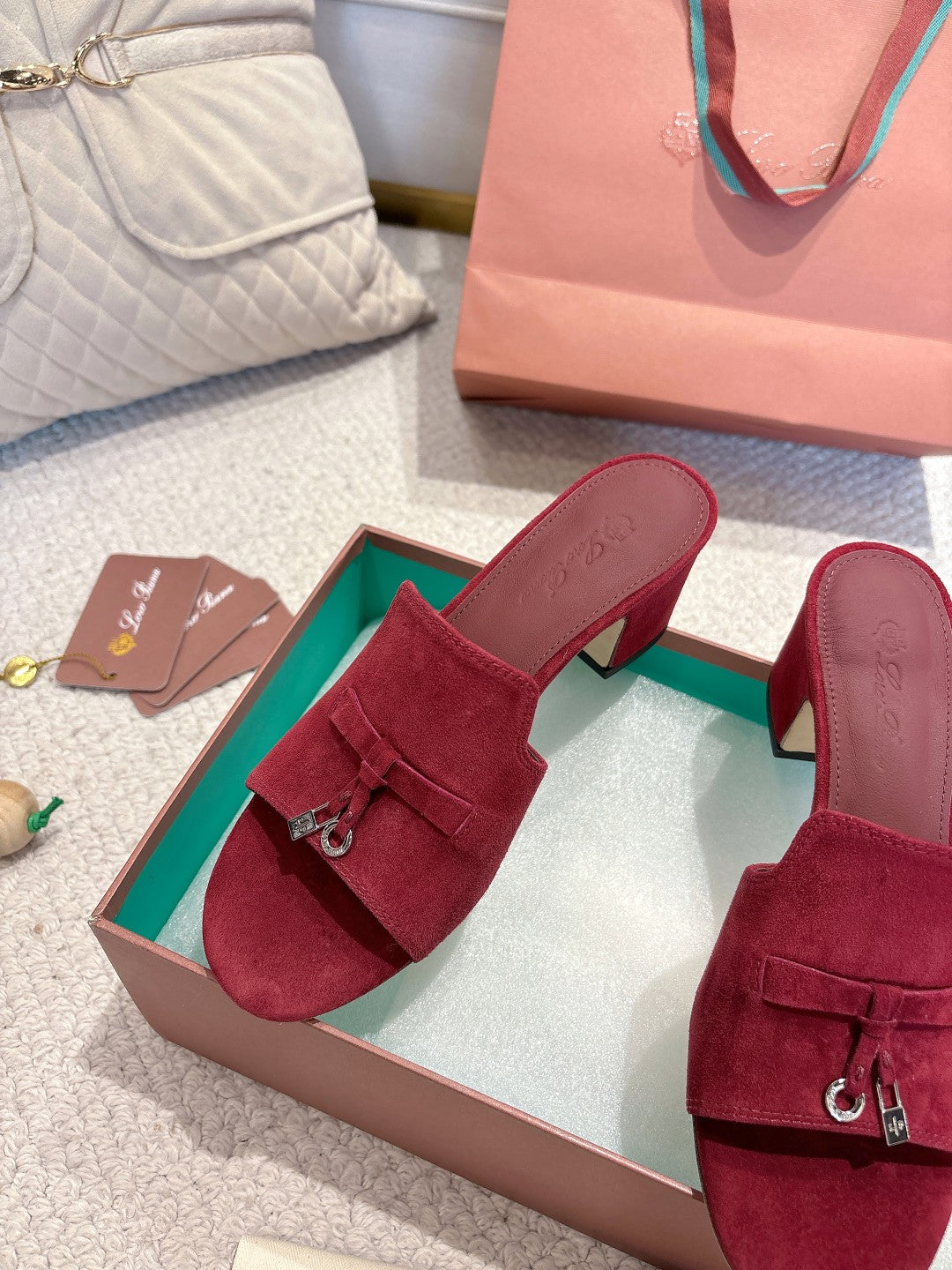 LP 25 Summer Charm Sandal 55 Burgundy Suede