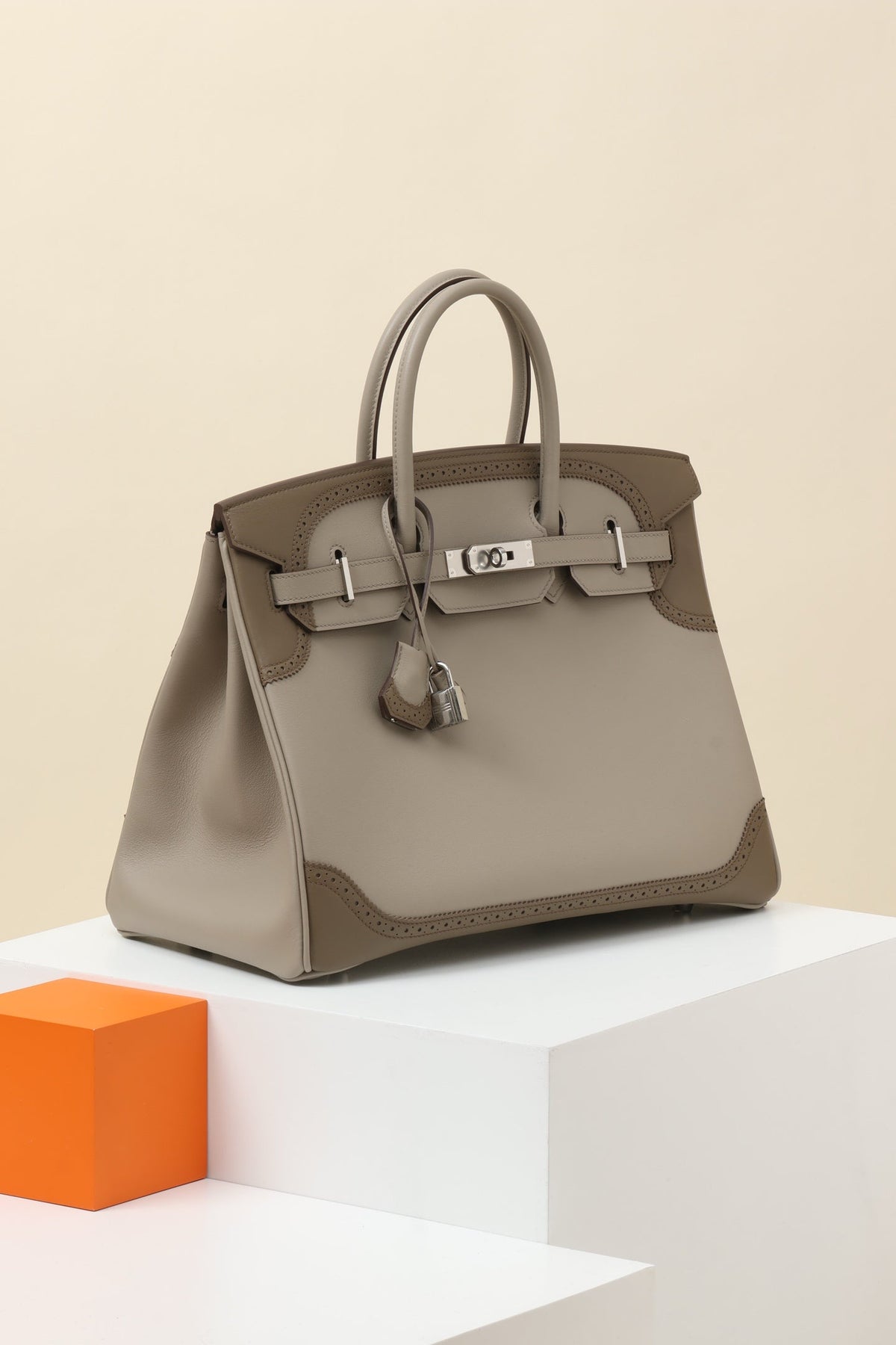 High-end Hermes 2026 Birkin Ghillies 35 Bag Swift Leather