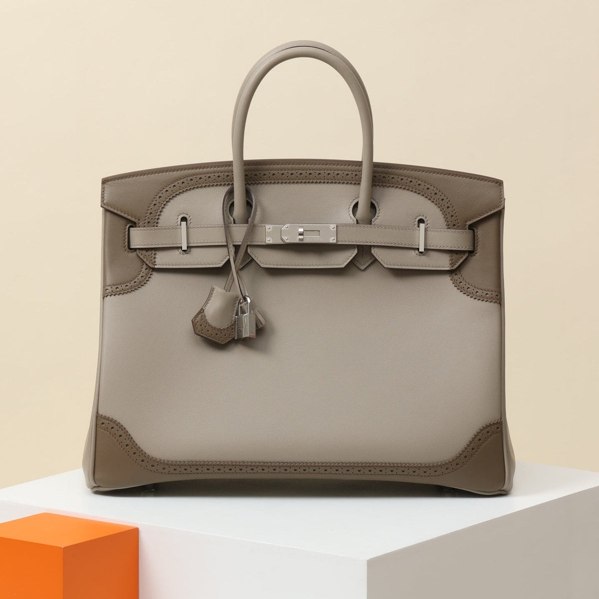High-end Hermes 2026 Birkin Ghillies 35 Bag Swift Leather