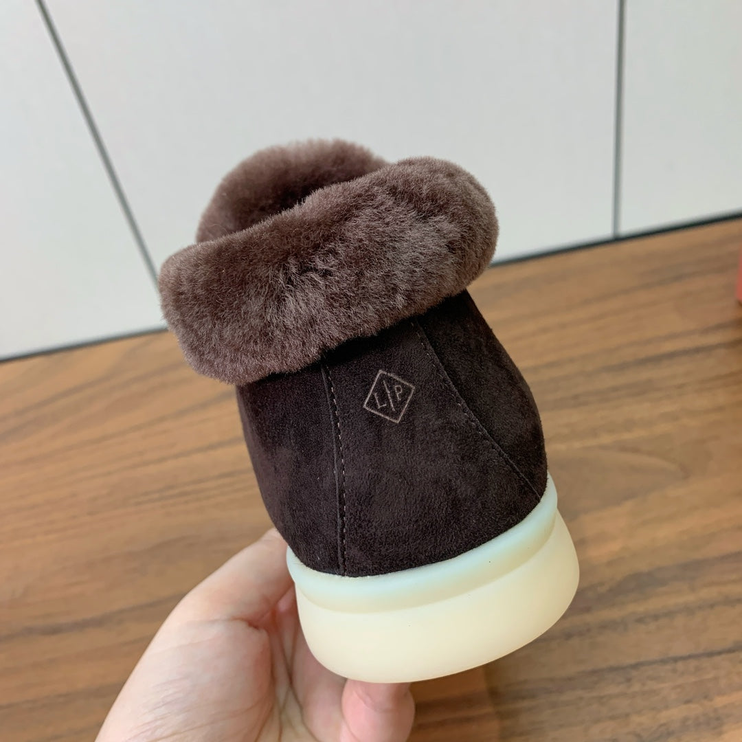 LP Open Walk Chukka Boot Chocolate Suede Lamb Fur