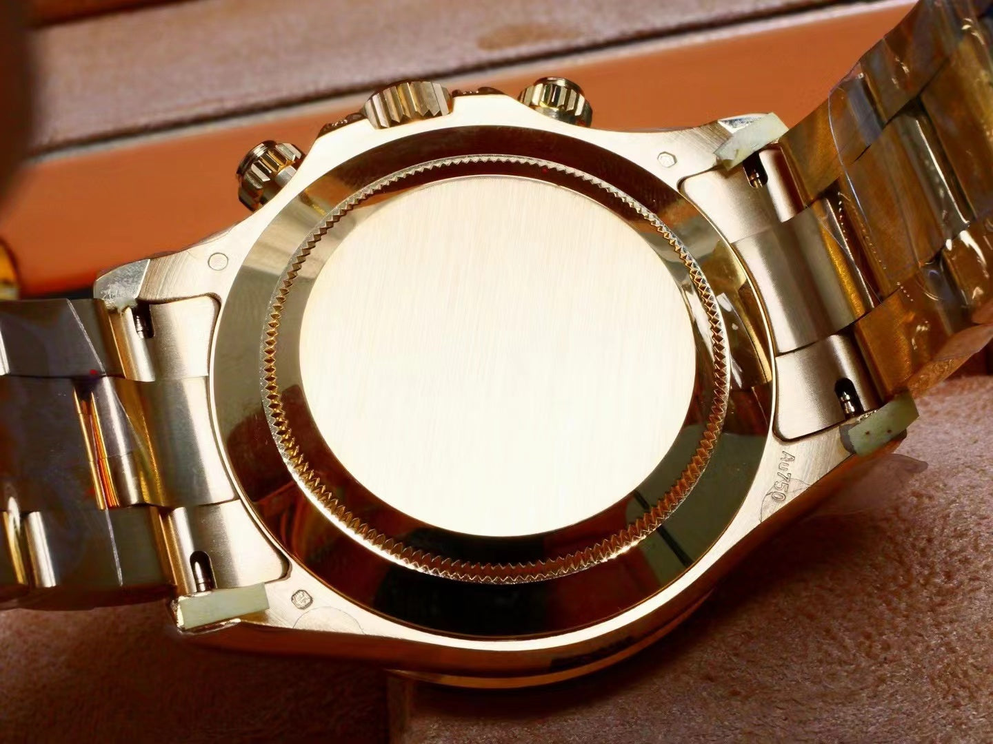 Rolex Daytona 40mm Gold Rainbow Case Black Dial
