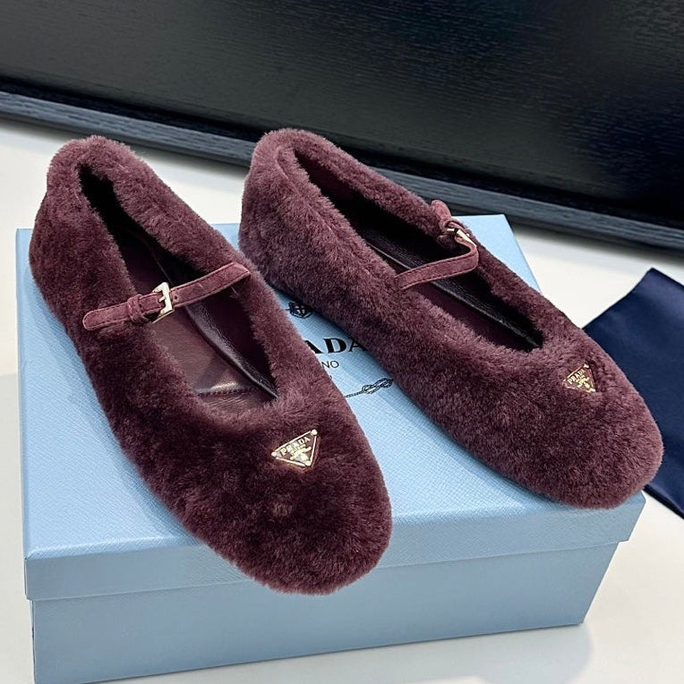 Prada 2026 Ballet Flat Wool 149590