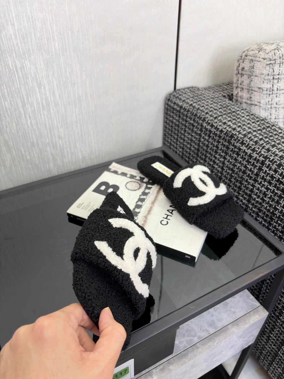 Chanel 2026 Square Toe Sandals Wool 128086