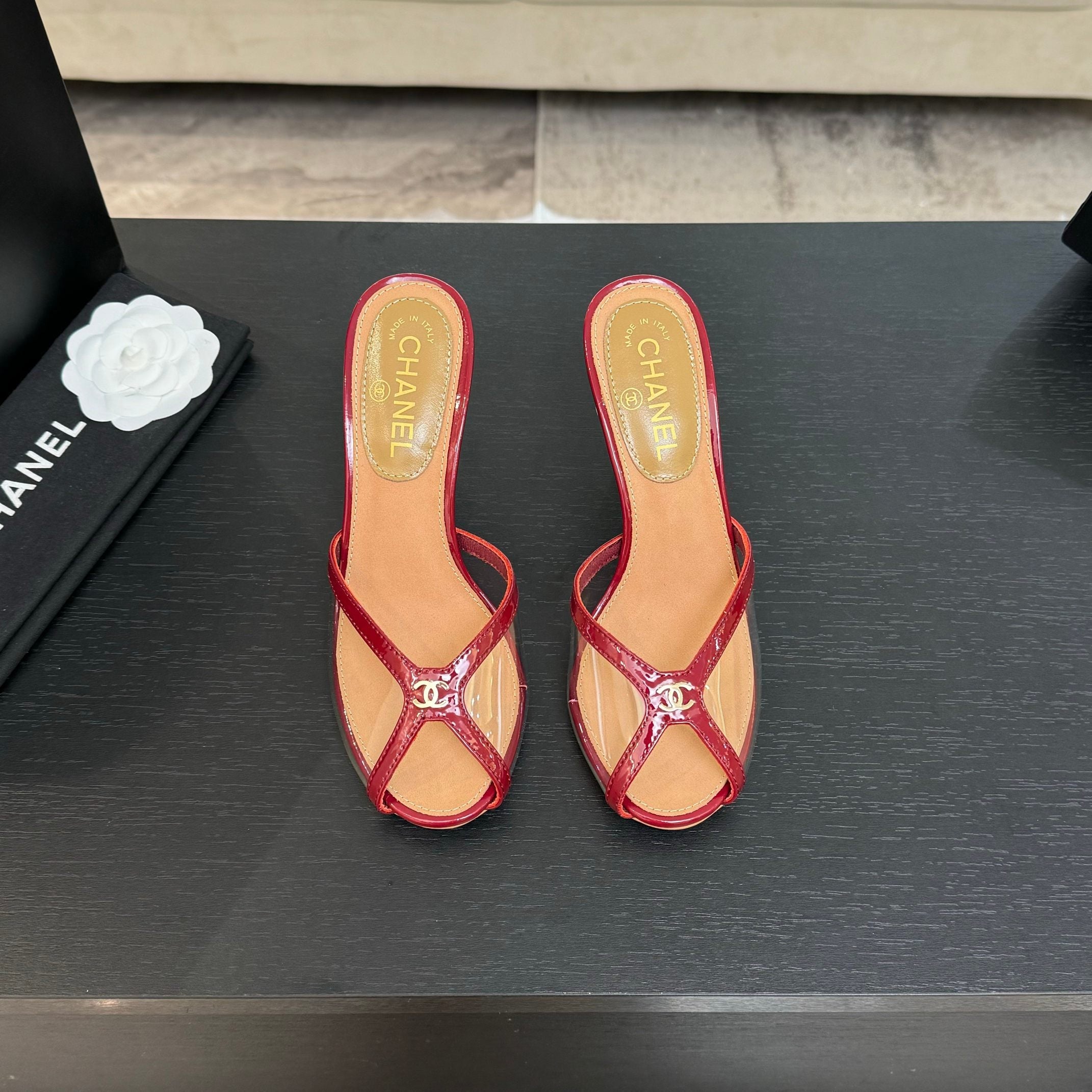 Chanel 2026 Mule Sandal 70mm Suede Leather 671441