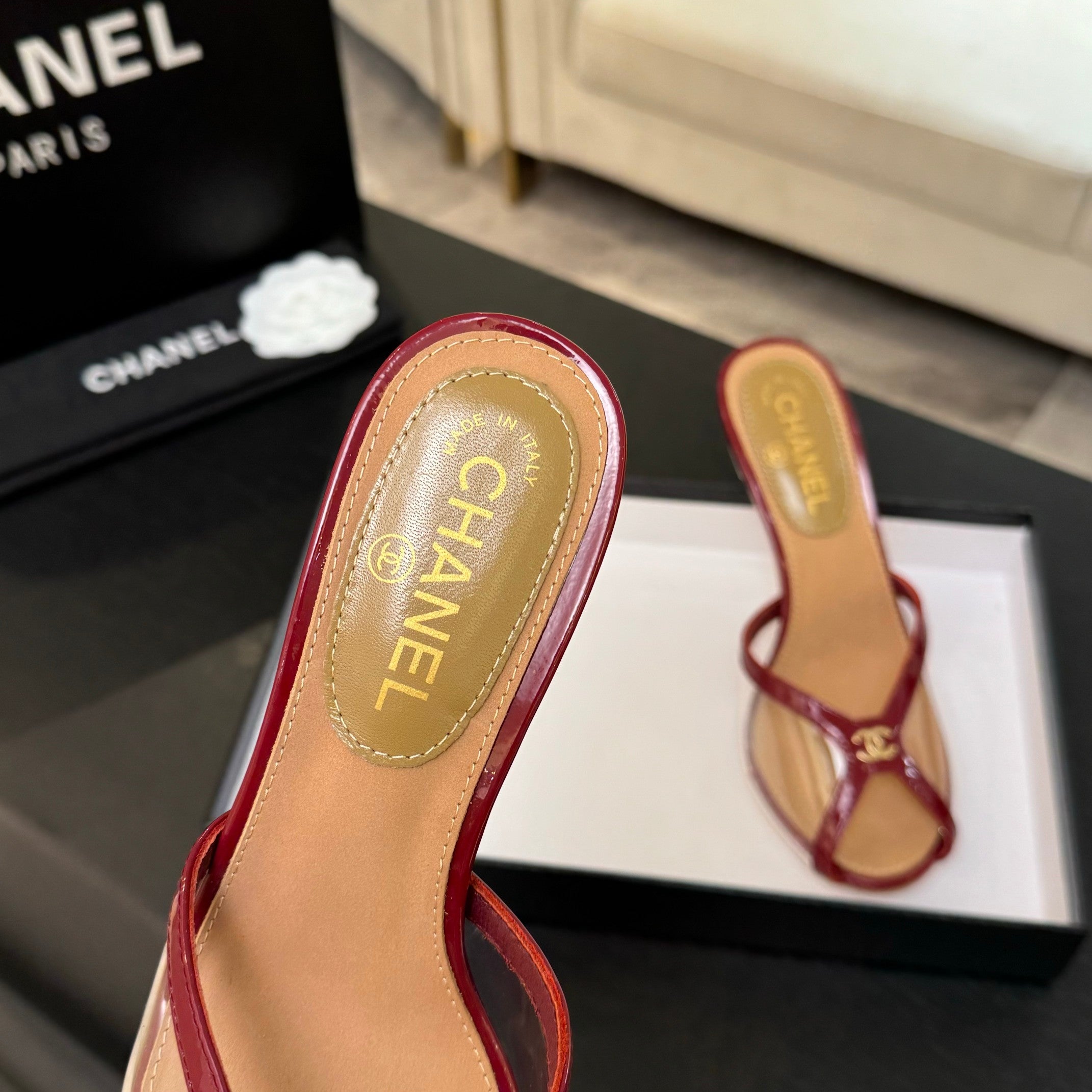 Chanel 2026 Mule Sandal 70mm Suede Leather 671441
