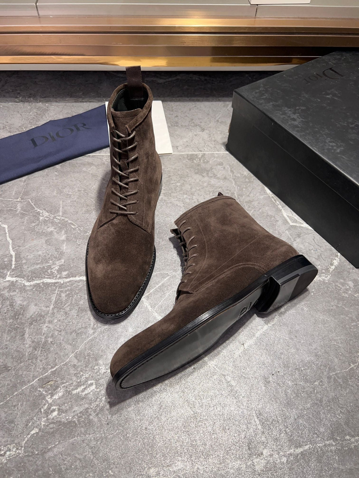 CD JUMP LACE-UP BOOT BROWN SUEDE