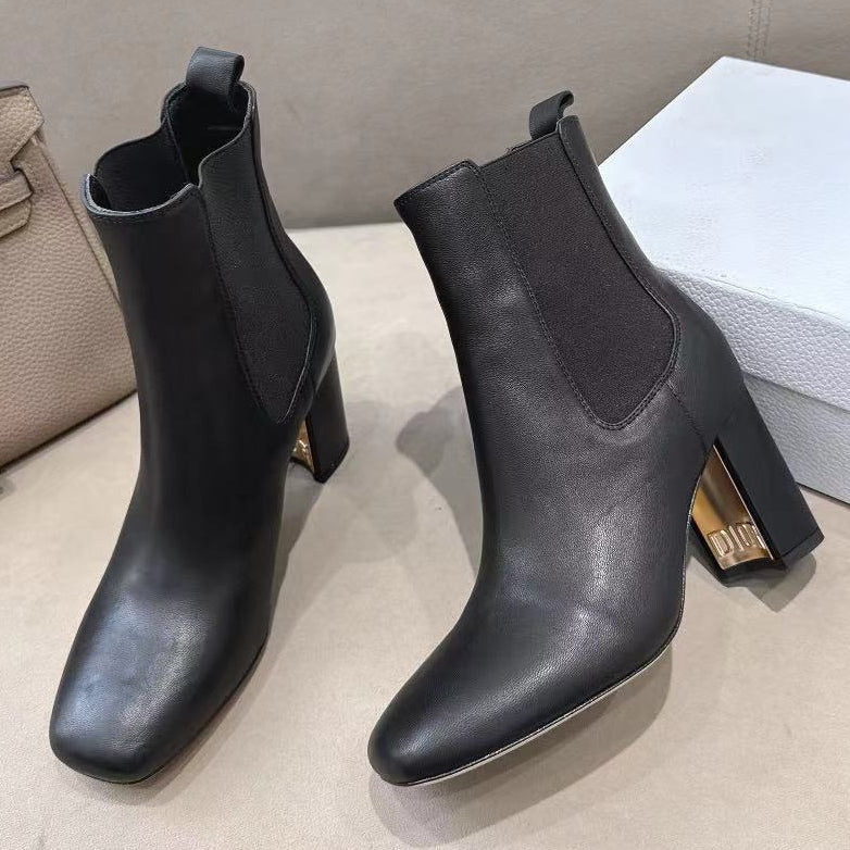 Dior 2026 D-Art Heeled Ankle Boots 80mm Suede Leather 139822