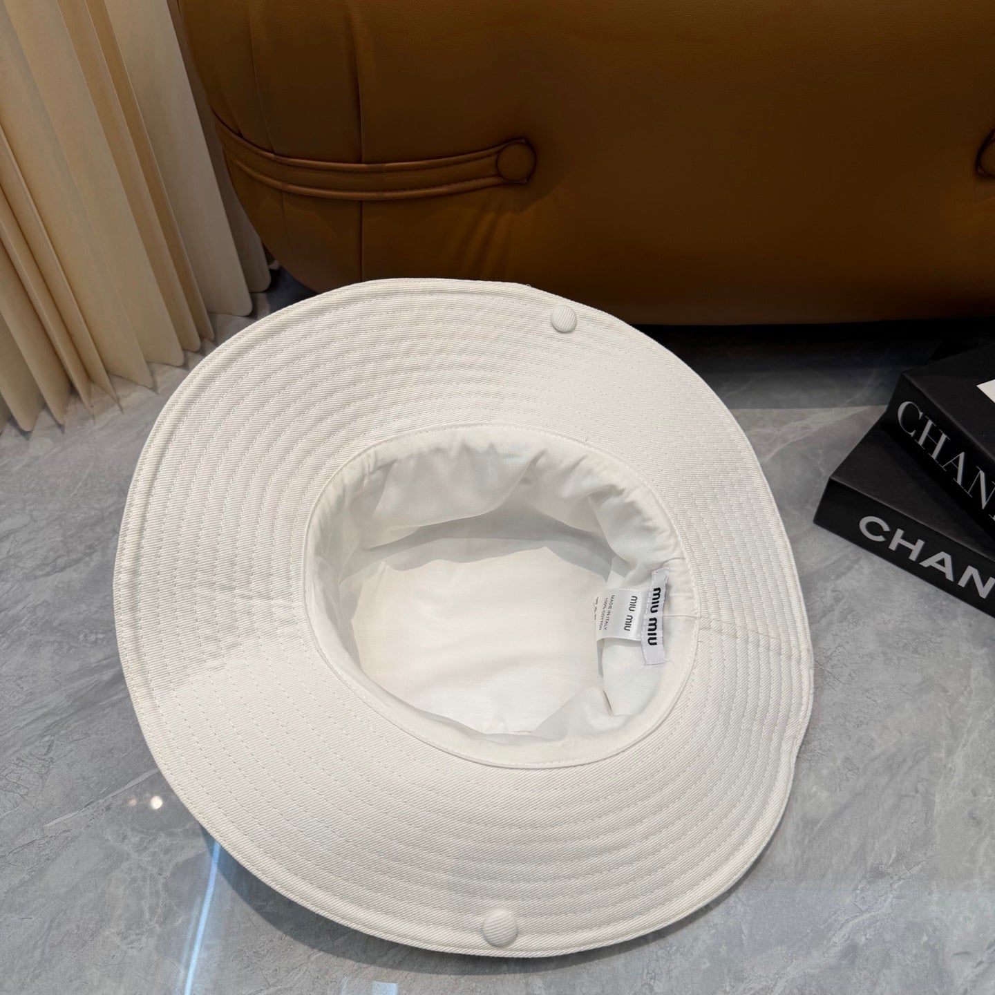 Miumiu Foldable Fisherman Hat Cotton 323655