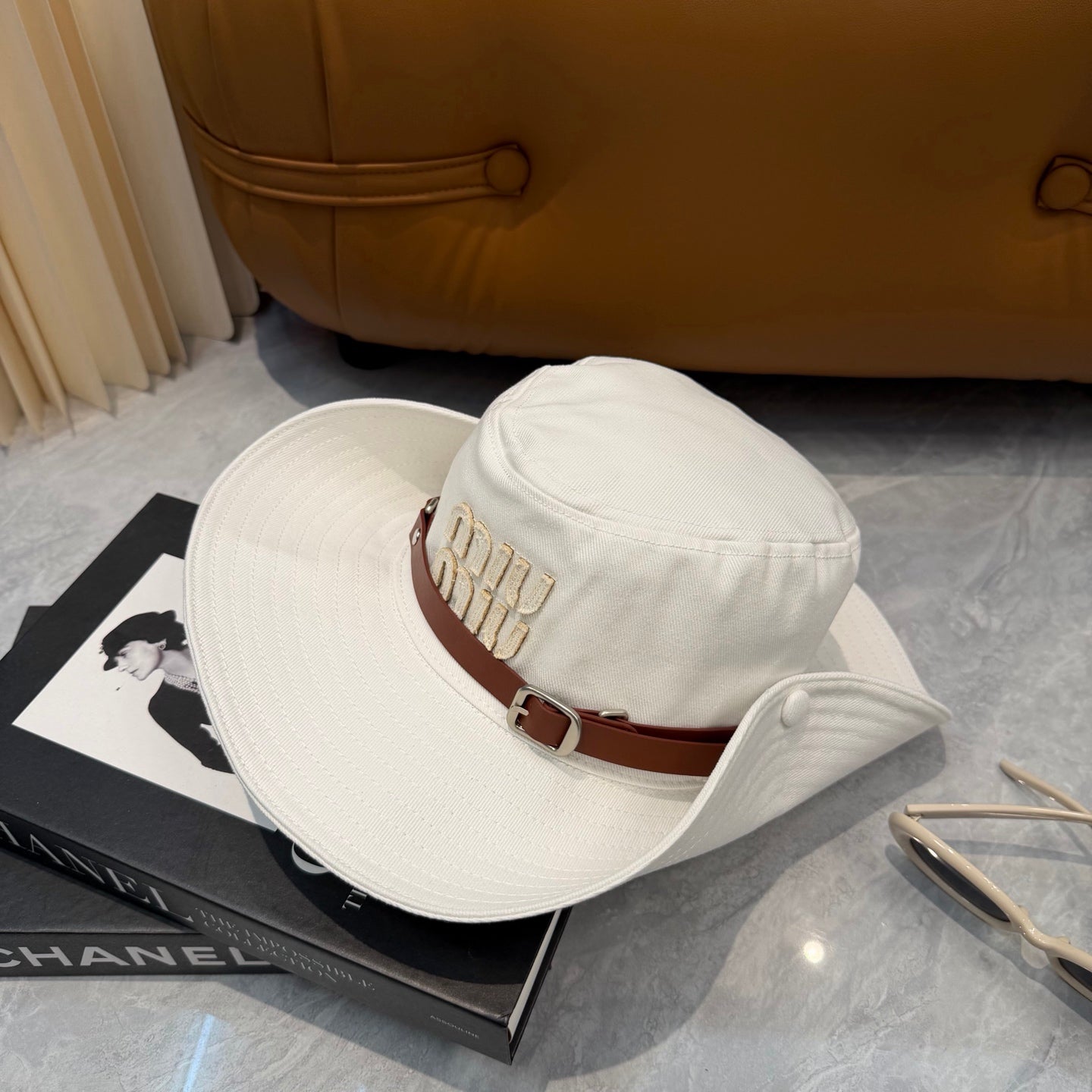 Miumiu Foldable Fisherman Hat Cotton 323655
