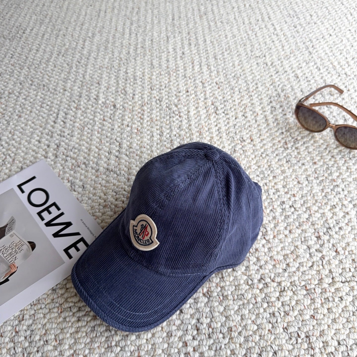 Moncler Logo Baseball Cap Velvet 413193