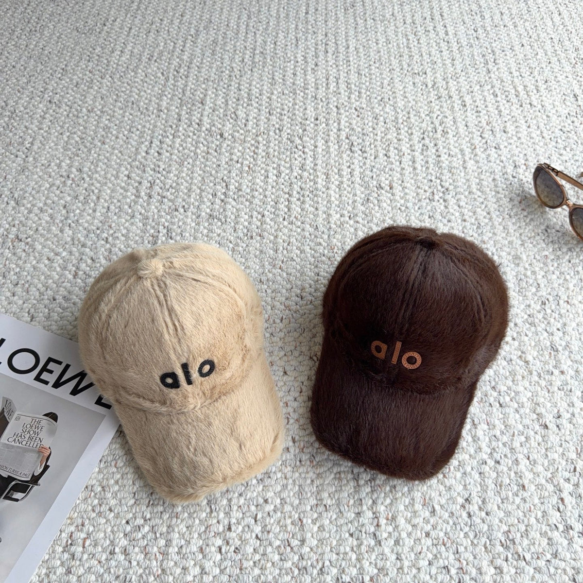 Alo Yoga Plush Fabric Baseball Cap Hat 515570