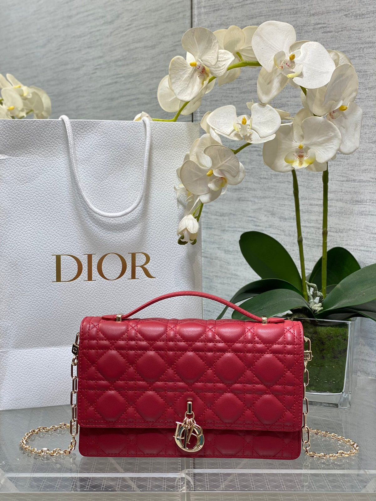Dior 2026 My Dior Top Handle Bag 24cm Multicolors Quilted Leather