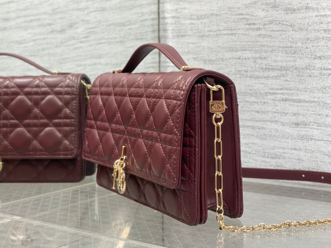 Dior 2026 My Dior Top Handle Bag 24cm Multicolors Quilted Leather