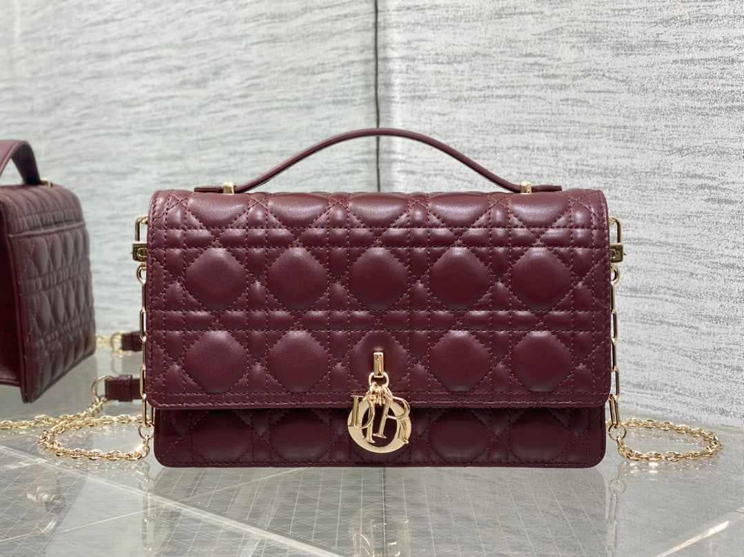 Dior 2026 My Dior Top Handle Bag 24cm Multicolors Quilted Leather