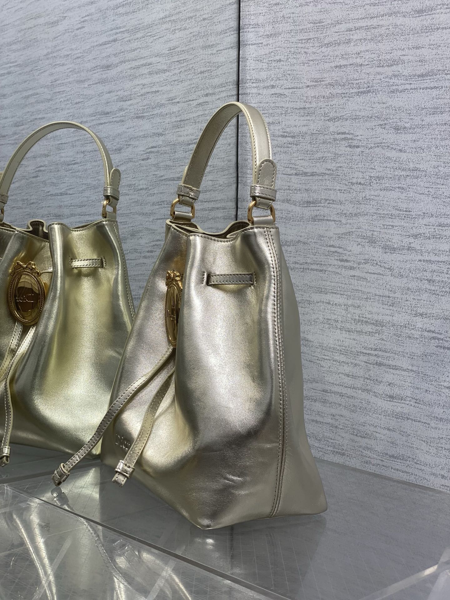 Dior 2026 Bucket Bag 27cm Suede Lambskin