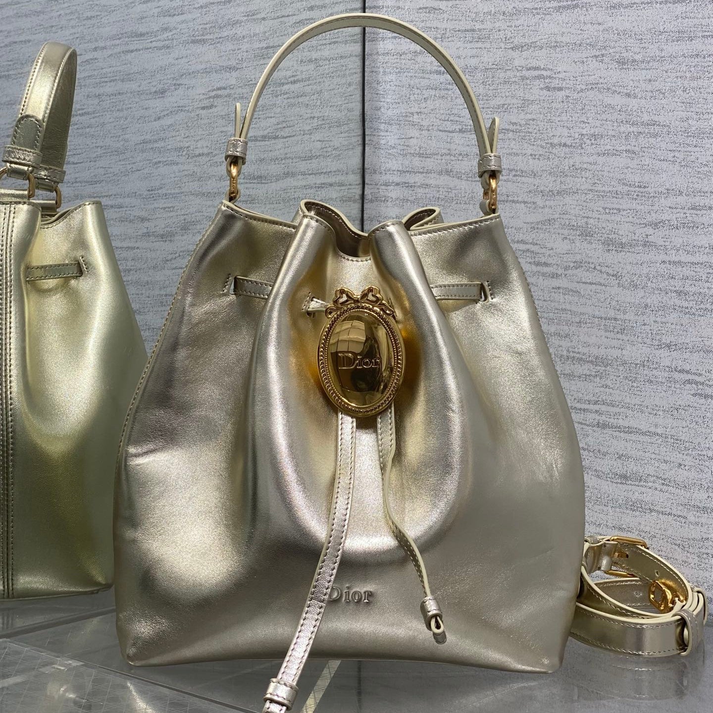 Dior 2026 Bucket Bag 27cm Suede Lambskin