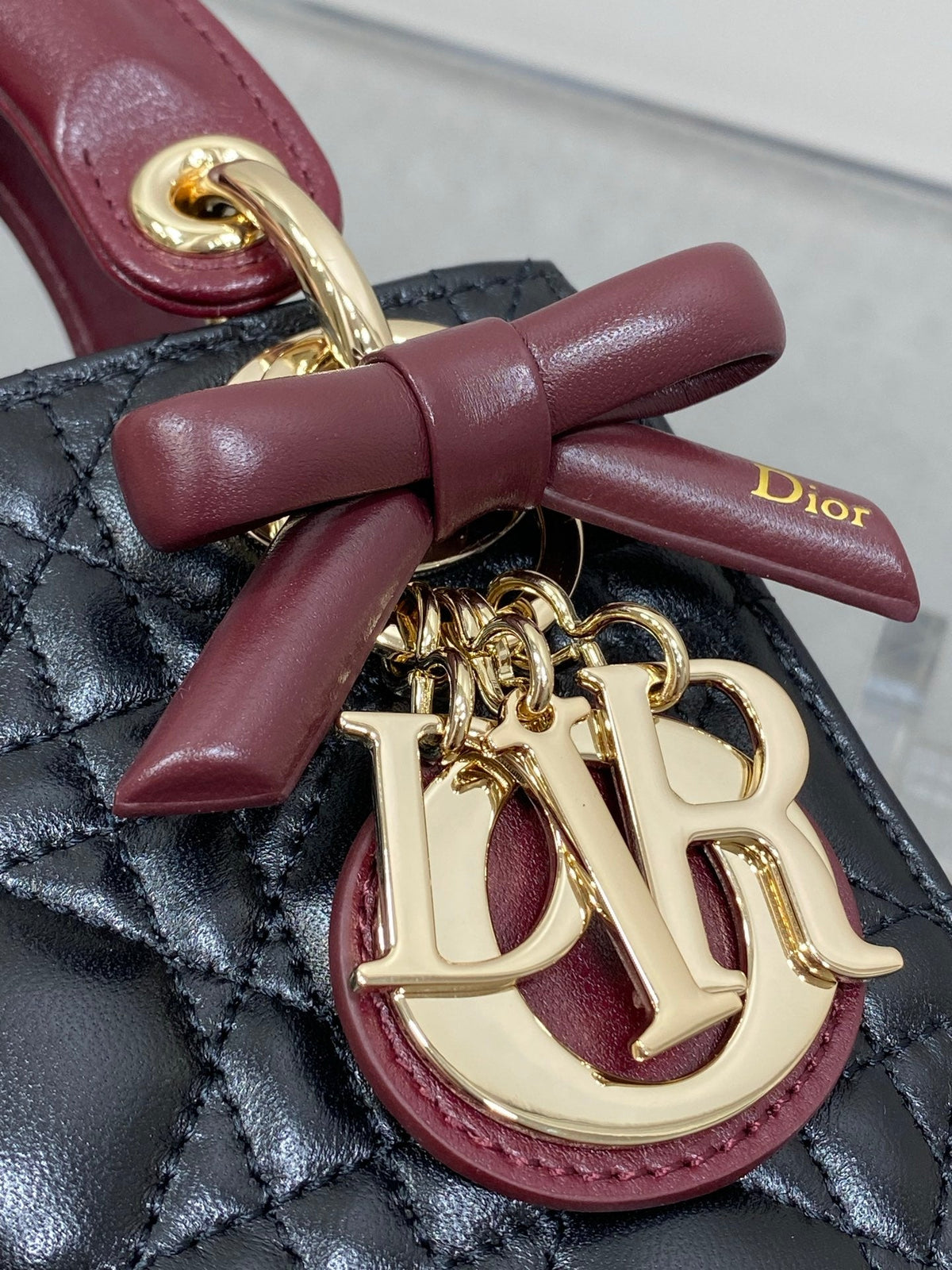 Dior 2026 Two-Tone Lady Dior Bag Leather 408638